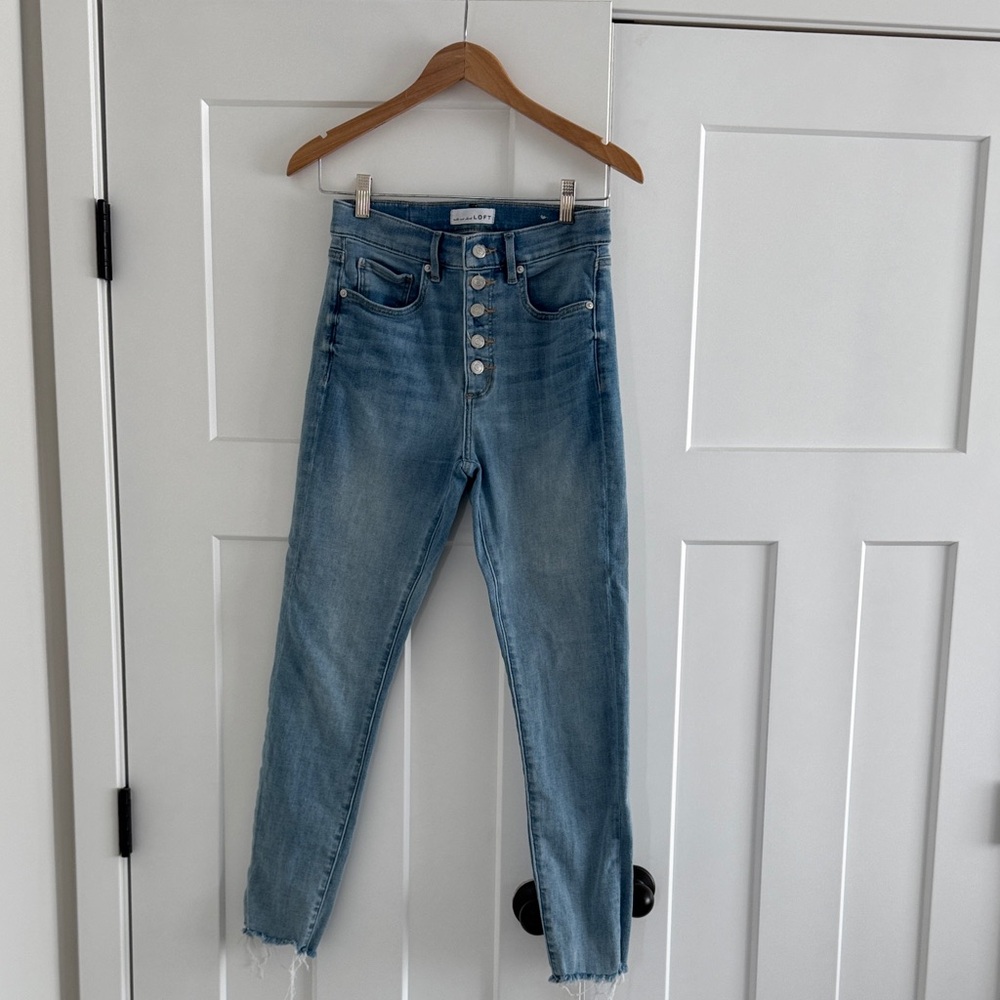 LOFT Light Blue High Rise Jeans